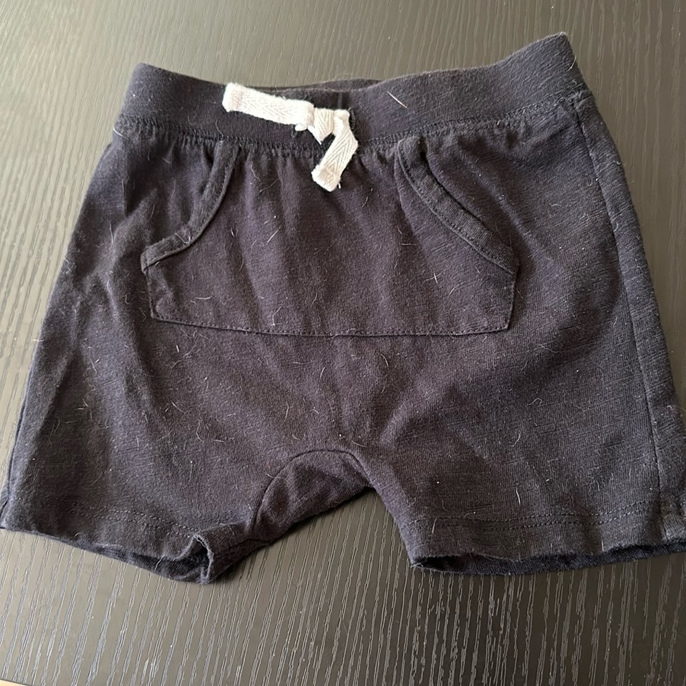 Black shorts - 12mos